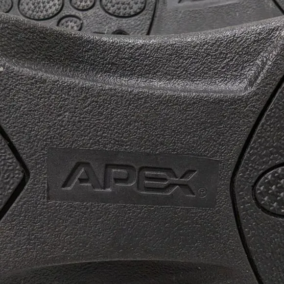 Apex Ambulator Black Leather Mary Jane Womens Velcro straps Shoes Size 8.5 wide