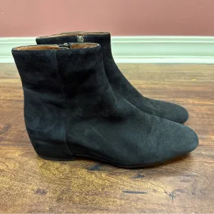 Aquatalia Ulyssa Waterproof Suede Ankle Boots booties hidden wedge size 9.5