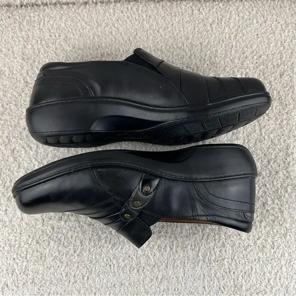 Aravon Shoes Womens 10 Black Danielle AR Casual Comfort Slip On Career Loafer