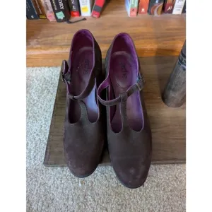 Arche Women's Size 39 US 9 Brown Leather Latex Wedge Comfort Heeled Shoes