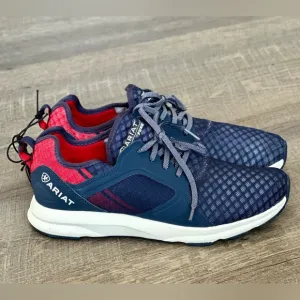 Ariat Mens Fuse Team Navy Mesh Sneaker Trainer Shoes - Size  7