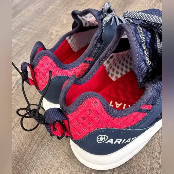 Ariat Mens Fuse Team Navy Mesh Sneaker Trainer Shoes - Size  7
