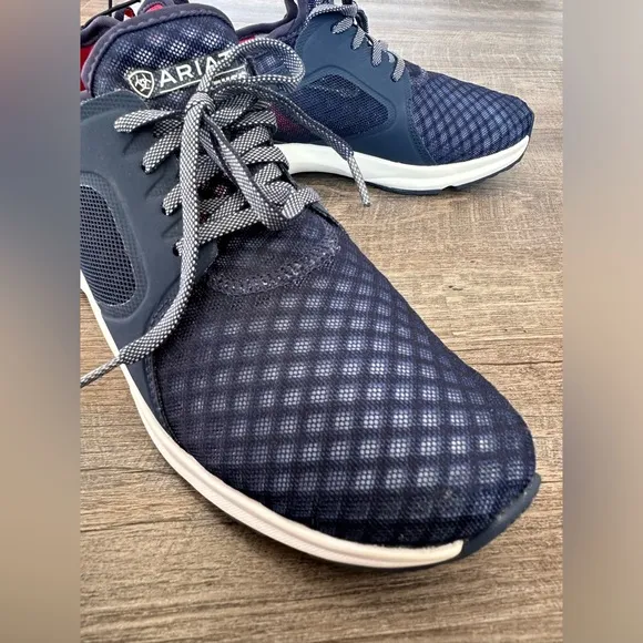 Ariat Mens Fuse Team Navy Mesh Sneaker Trainer Shoes - Size  7