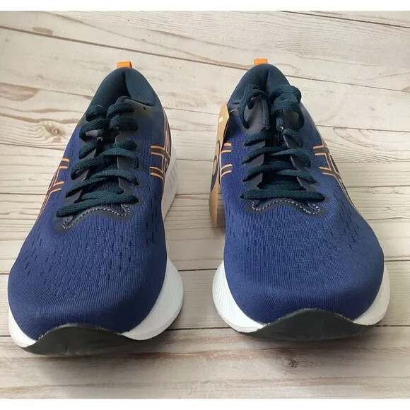 Asics Gel-Excite 10 Men’s Running Athletic Shoes Ocean Blue/Bright Orange 11.5