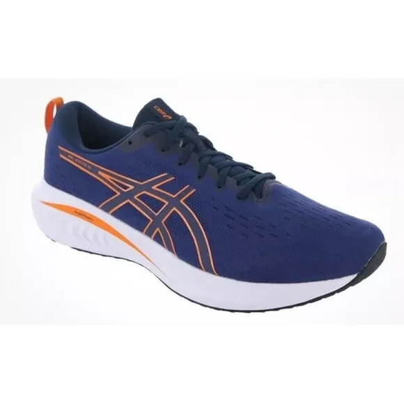 Asics Gel-Excite 10 Men’s Running Athletic Shoes Ocean Blue/Bright Orange 11.5