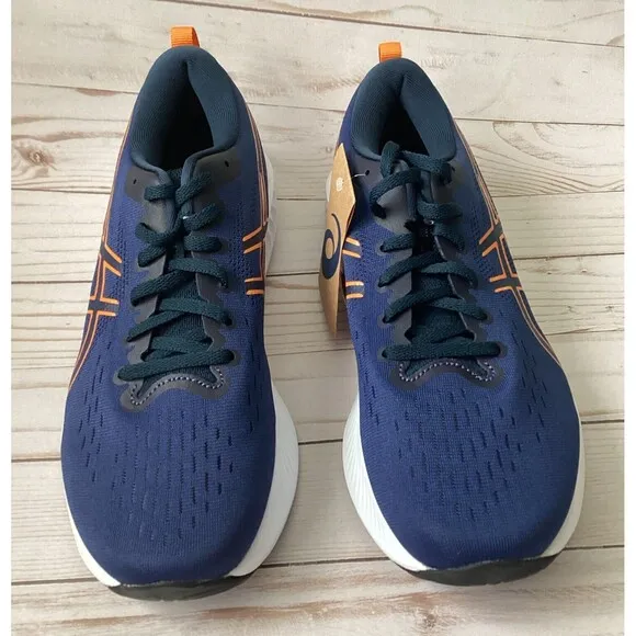 Asics Gel-Excite 10 Men’s Running Athletic Shoes Ocean Blue/Bright Orange 11.5