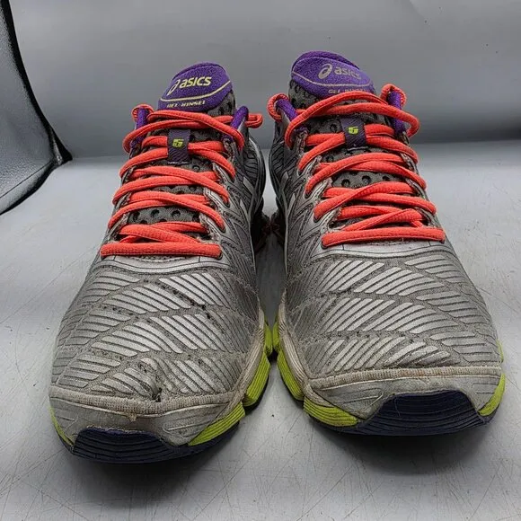 Asics Gel Kinsei 5 Womens Size 9.5 Silver Athletic Shoes Running Walking T3E9J