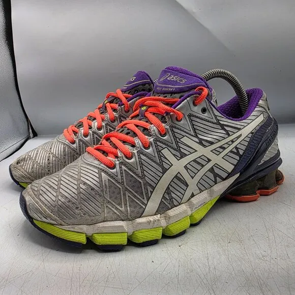 Asics Gel Kinsei 5 Womens Size 9.5 Silver Athletic Shoes Running Walking T3E9J