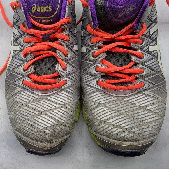 Asics Gel Kinsei 5 Womens Size 9.5 Silver Athletic Shoes Running Walking T3E9J