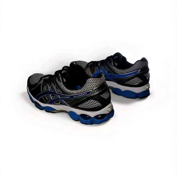 ASICS Gel Nimbus 14 Running Shoes Men’s Size 9 Sneakers Tennis Blue Black Silver