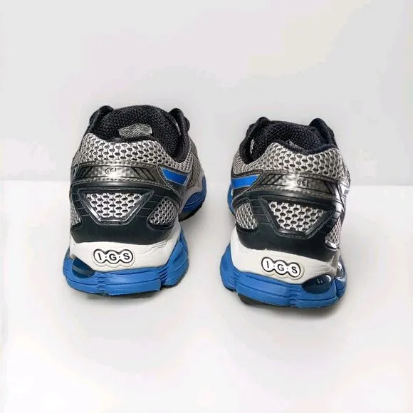 ASICS Gel Nimbus 14 Running Shoes Men’s Size 9 Sneakers Tennis Blue Black Silver