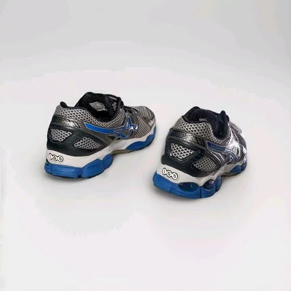 ASICS Gel Nimbus 14 Running Shoes Men’s Size 9 Sneakers Tennis Blue Black Silver