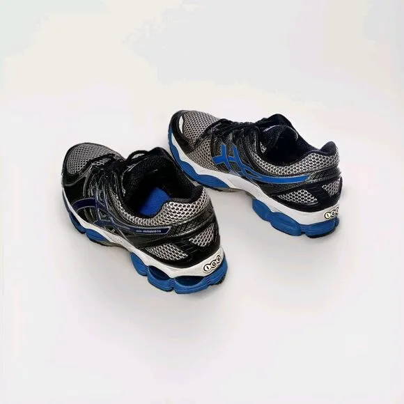 ASICS Gel Nimbus 14 Running Shoes Men’s Size 9 Sneakers Tennis Blue Black Silver