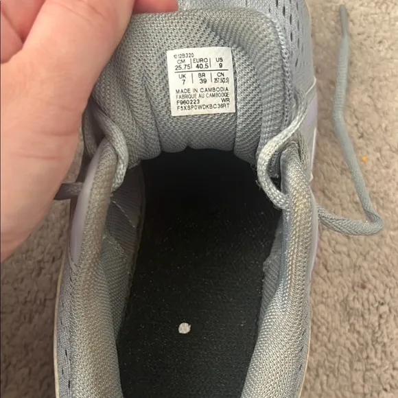 ASICS Gray and White Athletic Running Shoes with Signature Cushioning