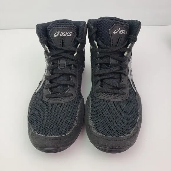 Asics Matflex 6 Youth Size 3Y Black White Athletic Sneaker Shoes 1084A007
