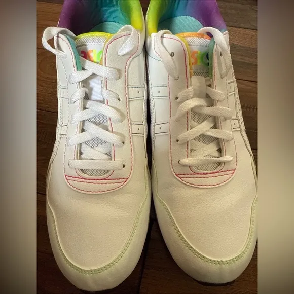 ASICS TIGER RUNNER Sportstyle Shoes Womens Size 11 Style 1203A167 Rainbow Colors