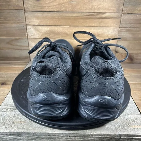 ASICS Gel Venture 9 Mens Sz 10.5 Black Mesh Lace Up Trail Shoes NO INSOLES