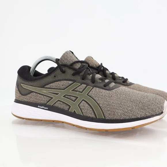 Asics Patriot 11 Mens 9.5 Olive Canvas Mesh Low Top Running Shoes