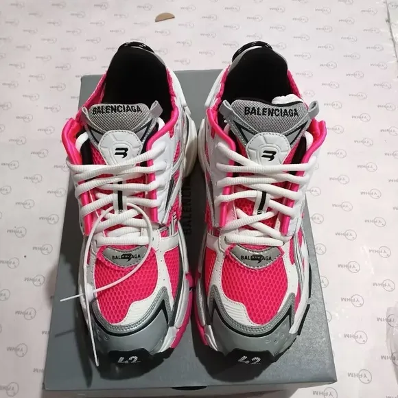 Balenciaga Athletic Shoes - Pink, White, and Gray