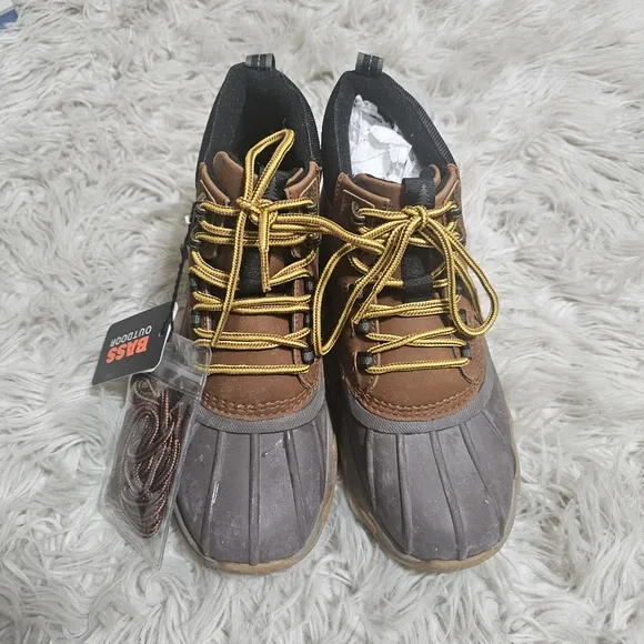 BASS outdoor field duck boots Mens 7M brown waterproof