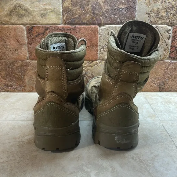 Bates Boots Combat Hot Weather 2012 Shoes E03612B Wibram Brown Green Size 8 W