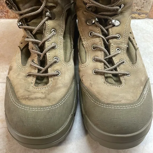 Bates Boots Combat Hot Weather 2012 Shoes E03612B Wibram Brown Green Size 8 W