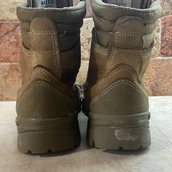 Bates Boots Combat Hot Weather 2012 Shoes E03612B Wibram Brown Green Size 8 W