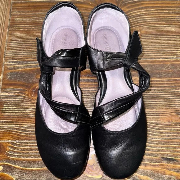 Beautifeel Made in Isreal Mary Jane Leather Career Shoes Size EU 41