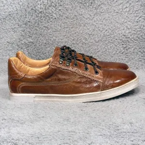 Bed Stu Land Mens Size 11 Low Top Sneakers Shoes Distressed Brown Leather