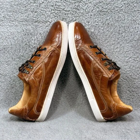 Bed Stu Land Mens Size 11 Low Top Sneakers Shoes Distressed Brown Leather