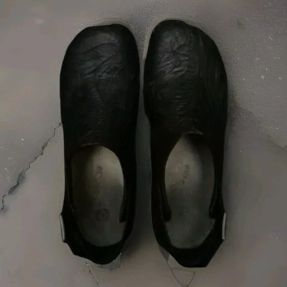 Bella Vita Starlee Black Clog Slingback Nursing Shoes Women's Size 8