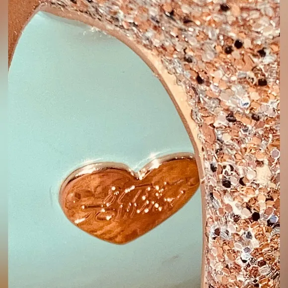 Betsey Johnson wedding glitter Mary Jane shoes.