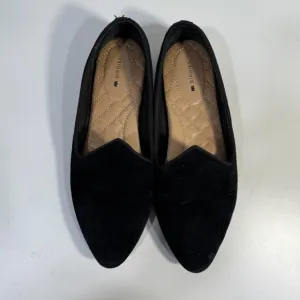 Birdies Flats Shoes Black Suede The Heron Almond Toe Ballet Comfort Women’s 8