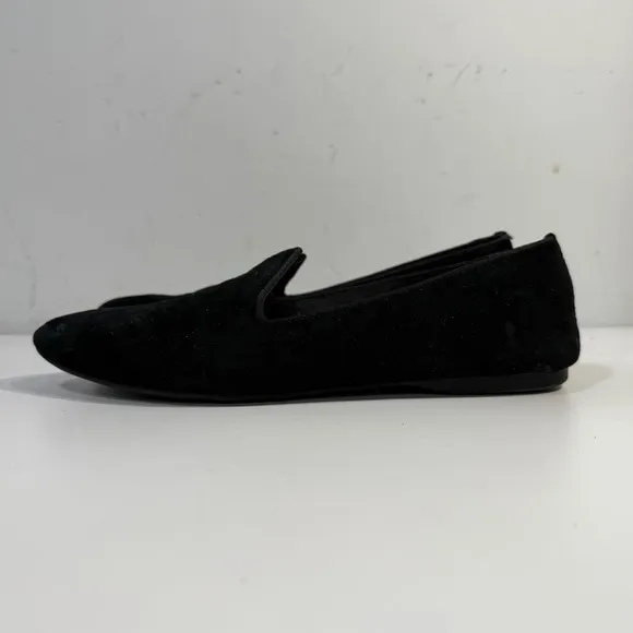 Birdies Flats Shoes Black Suede The Heron Almond Toe Ballet Comfort Women’s 8