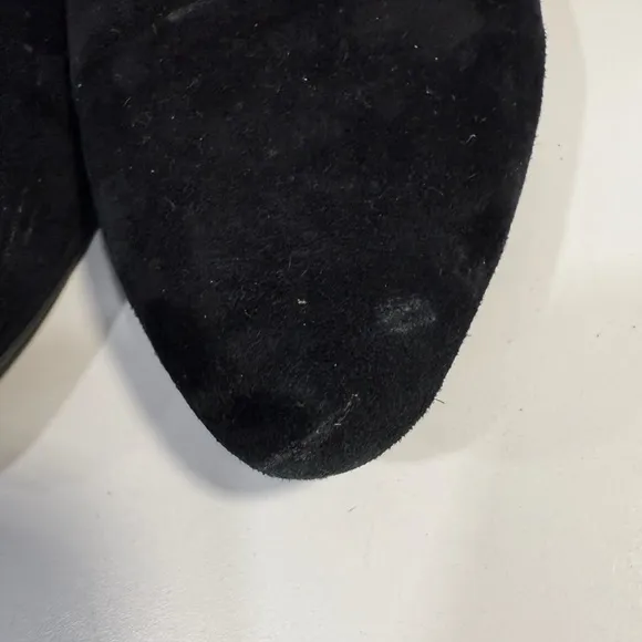 Birdies Flats Shoes Black Suede The Heron Almond Toe Ballet Comfort Women’s 8