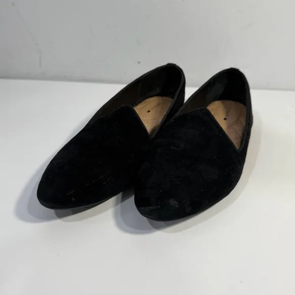 Birdies Flats Shoes Black Suede The Heron Almond Toe Ballet Comfort Women’s 8