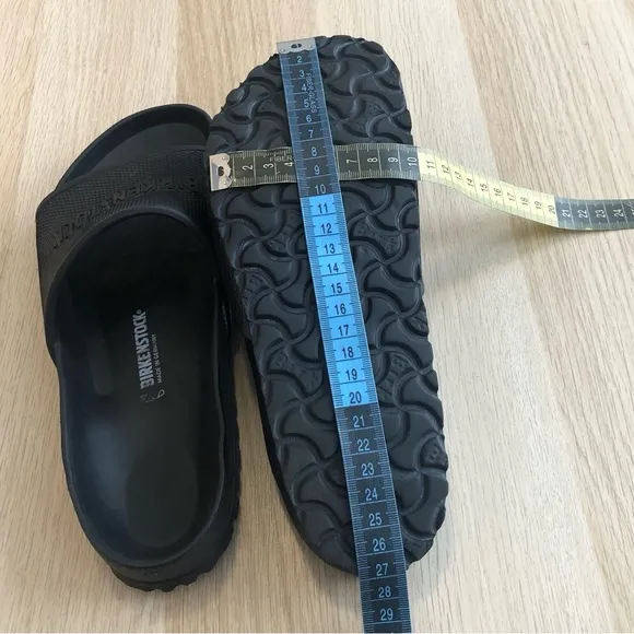 Birkenstock Black Slide Sandals Unisex Size 39.