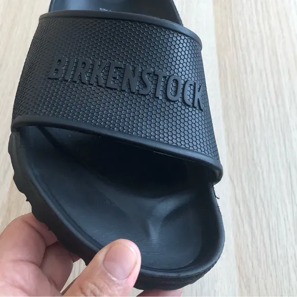 Birkenstock Black Slide Sandals Unisex Size 39.