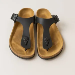 Birkenstock Kids Black Strap Gizeh Sandals Size 34