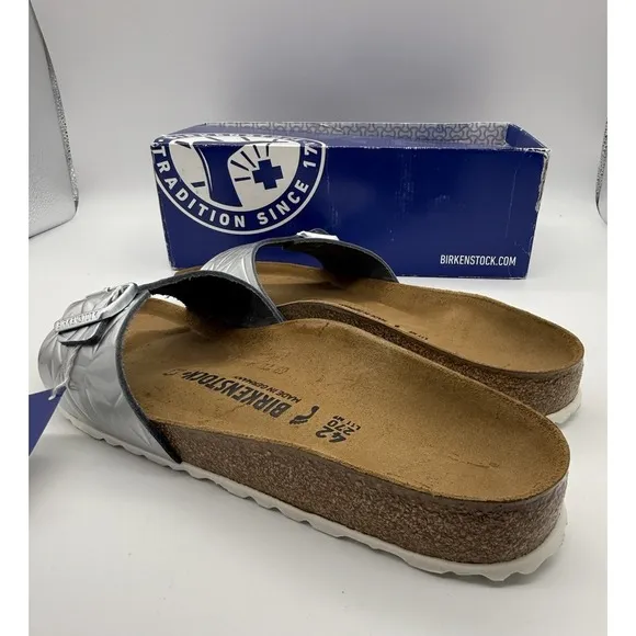 Birkenstock Madrid BS Spectral Silver EU 42 UK 8 US L 11 M 9.0 MM 270 Narrow