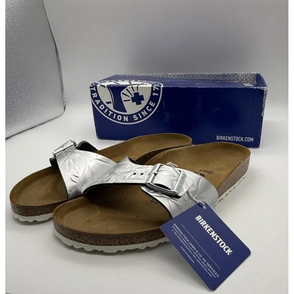 Birkenstock Madrid BS Spectral Silver EU 42 UK 8 US L 11 M 9.0 MM 270 Narrow
