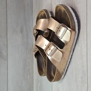 Birkenstock Women Arizona Roze Metallic Sandals shoes sz 38/7 Regular
