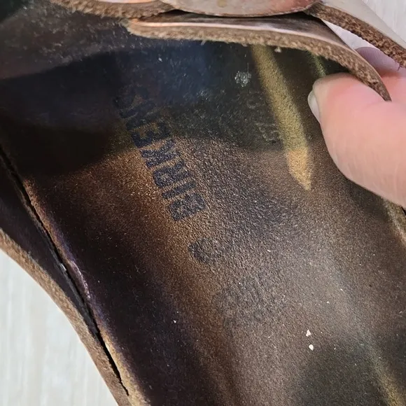 Birkenstock Women Arizona Roze Metallic Sandals shoes sz 38/7 Regular