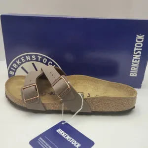 Birkenstock Yao Balance Sandals Women's Sz 5 Mocha/Brown Leather Narrow Slip Ons