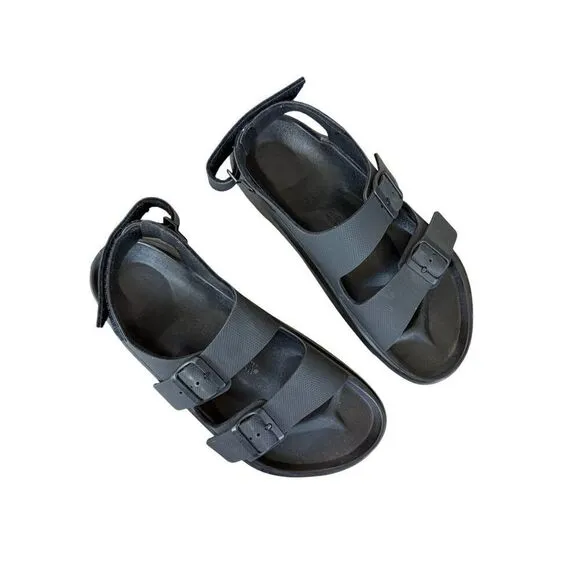 Birkenstock Mens Black Double Strap Mogami Terra Buckle-strap Sandals Size 43