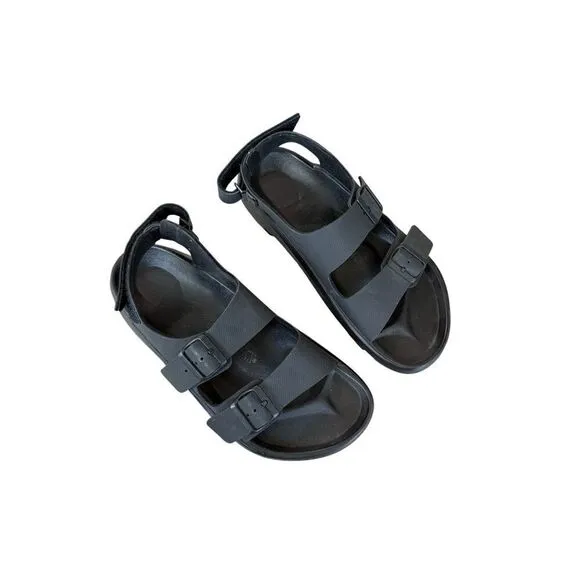 Birkenstock Mens Black Double Strap Mogami Terra Buckle-strap Sandals Size 43