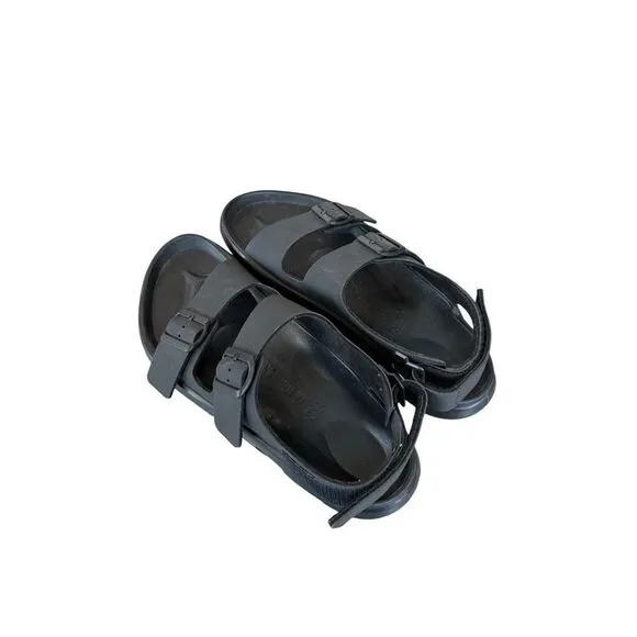 Birkenstock Mens Black Double Strap Mogami Terra Buckle-strap Sandals Size 43