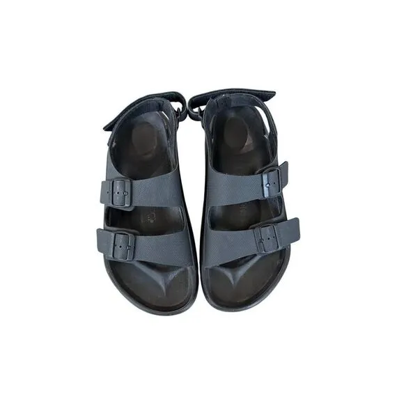 Birkenstock Mens Black Double Strap Mogami Terra Buckle-strap Sandals Size 43