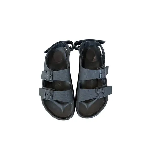 Birkenstock Mens Black Double Strap Mogami Terra Buckle-strap Sandals Size 43