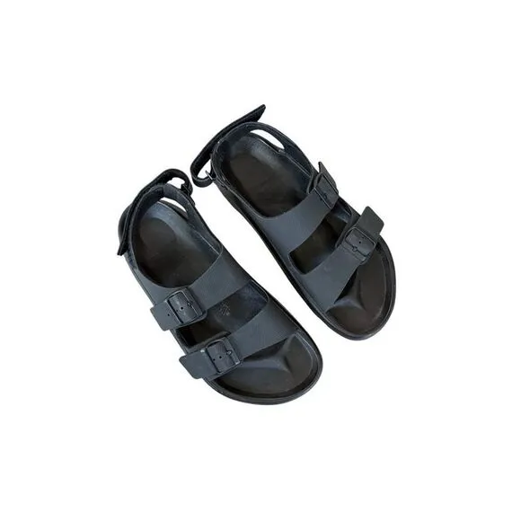 Birkenstock Mens Black Double Strap Mogami Terra Buckle-strap Sandals Size 43